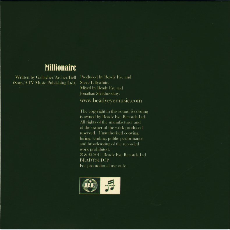 Millionaire - 1-track Promotional Issue