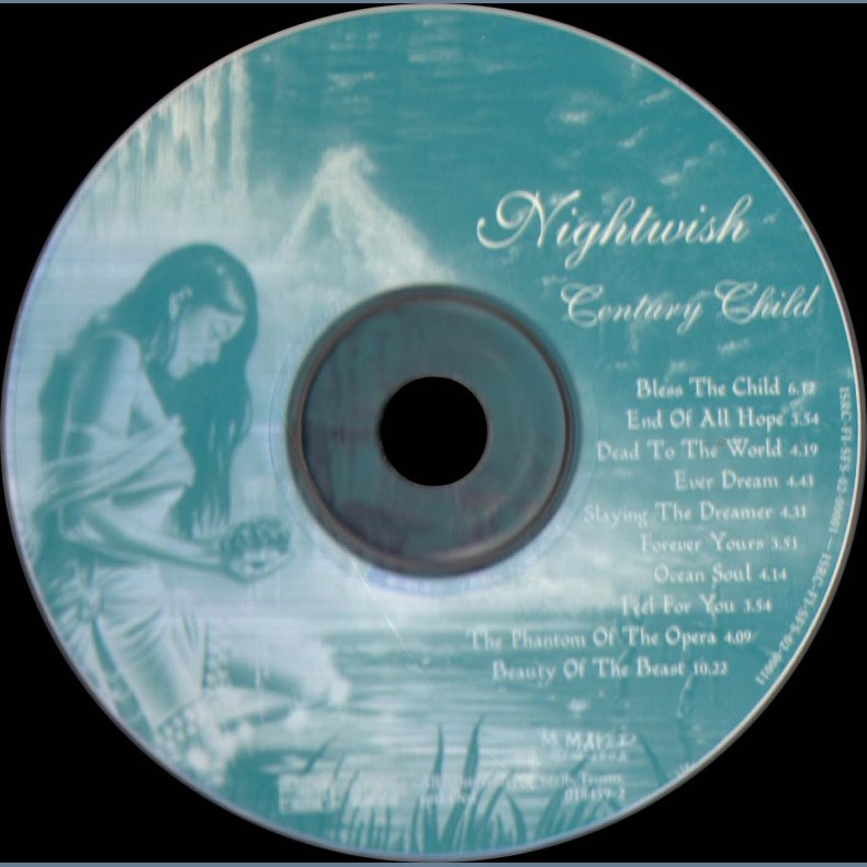 Century Child - 2002 Austrian Pressed 10-track 1st Issue CD