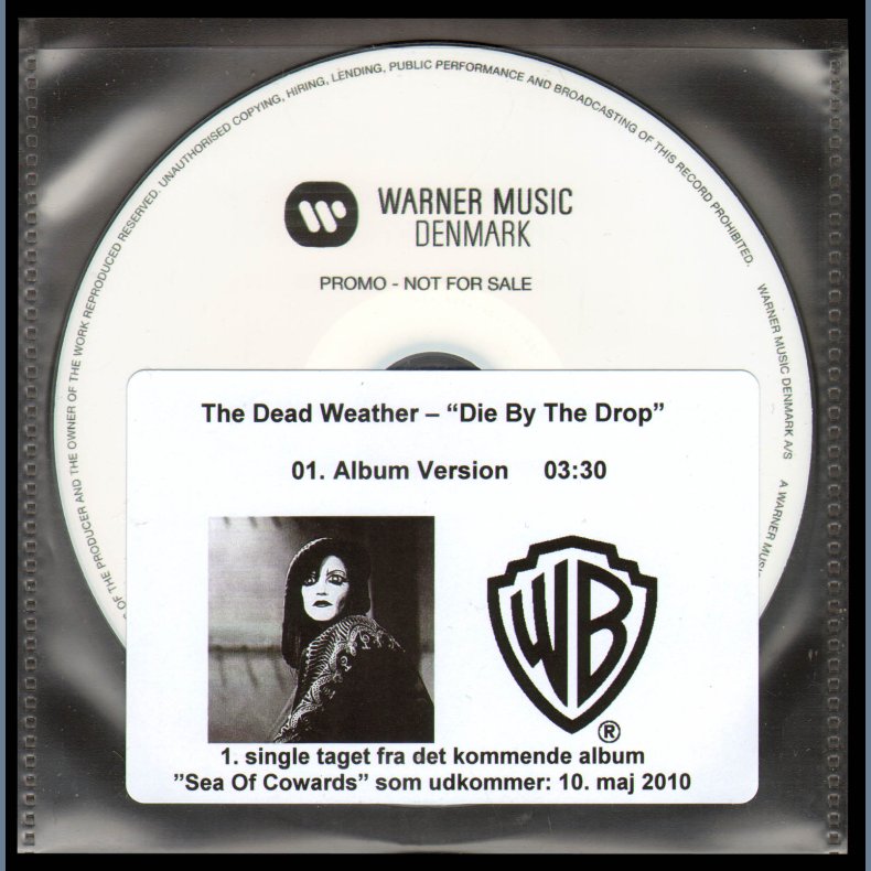 Die By The Drop - Danish 1-track promotional CD Acetate