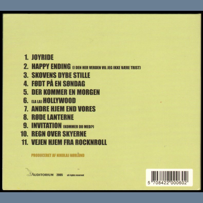 Vejen Hjem Fra Rocknroll - 2005 Danish A:larm label 11-track CD
