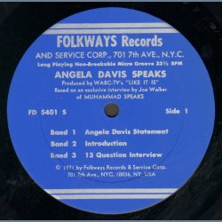 Angela Davis Speaks - Original US Vinyl Issue