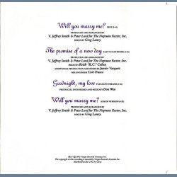 Will You Marry Me - Austrian Printed 4-track CD Single