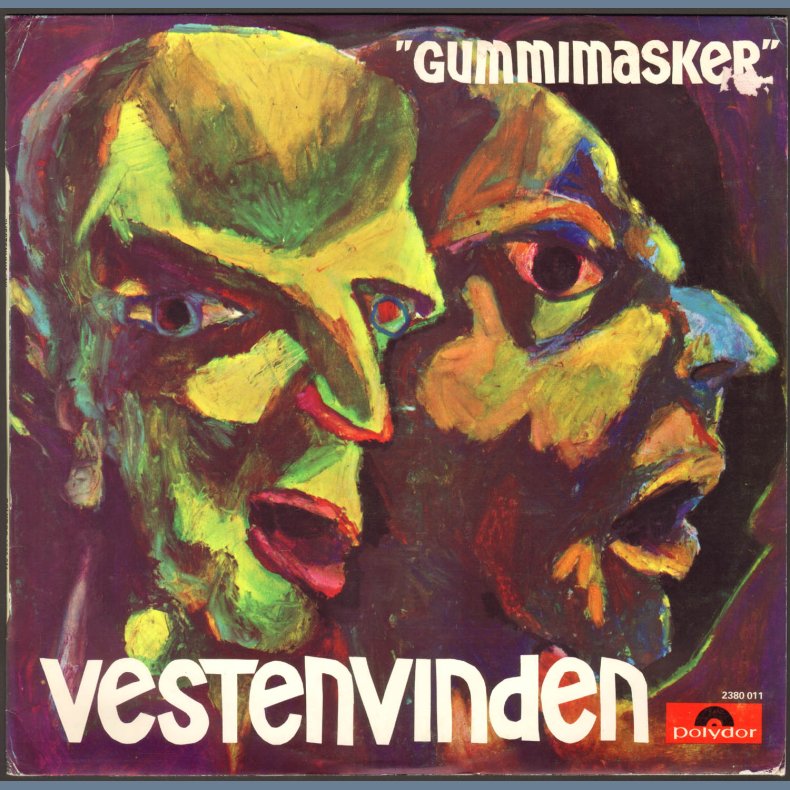 Gummimasker - Original 1971 Norwegian Polydor label vinyl 9-track LP