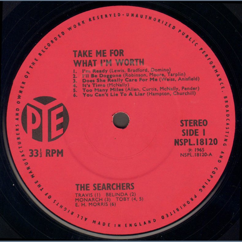Take Me For What I'm Worth - Original UK Stereo Vinyl Pressing
