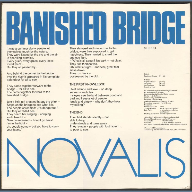 Banished Bridge - Original German Vinyl Issue - Green Company Labels