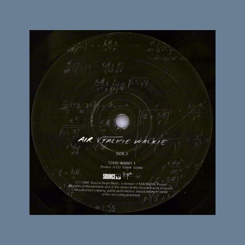 Talkie Walkie - Original European Vinyl Version