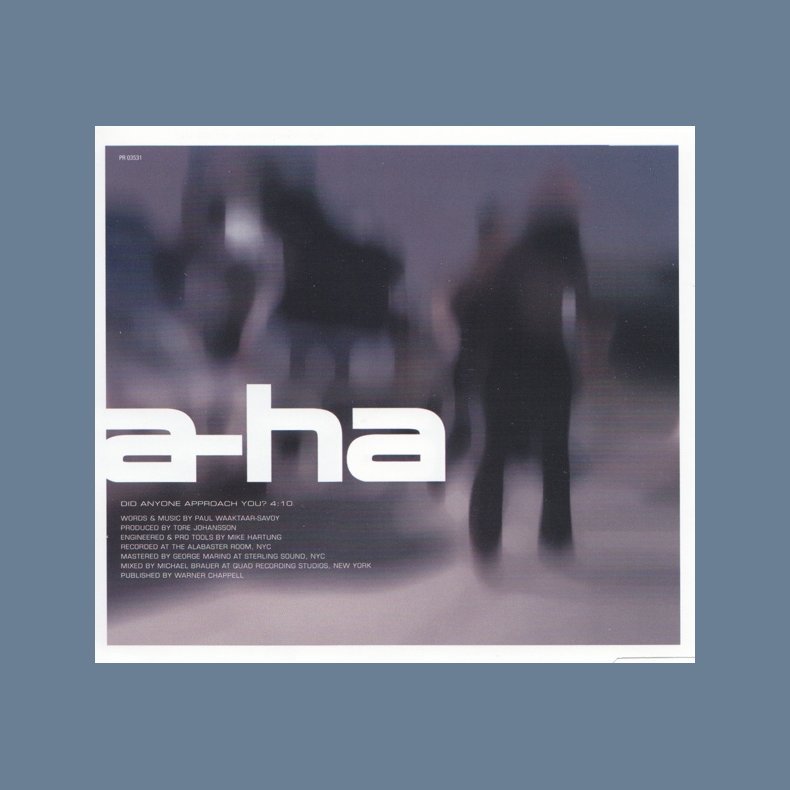 Did Anyone Approach You - German Pressed 1-track Promotional Issue CD