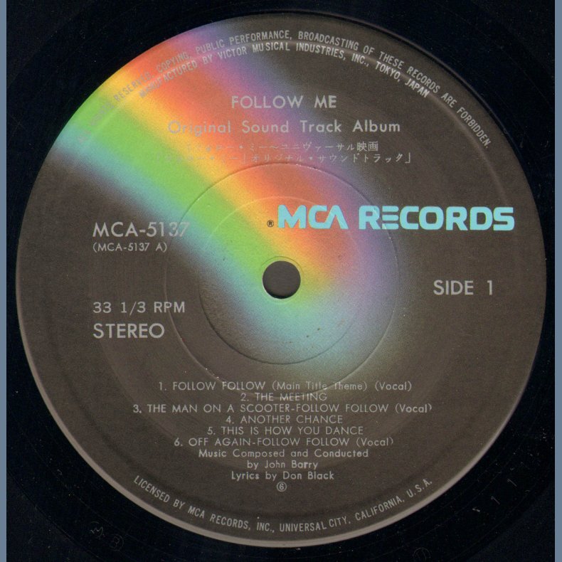 Follow Me - Original 12-track Japanese Vinyl Issue
