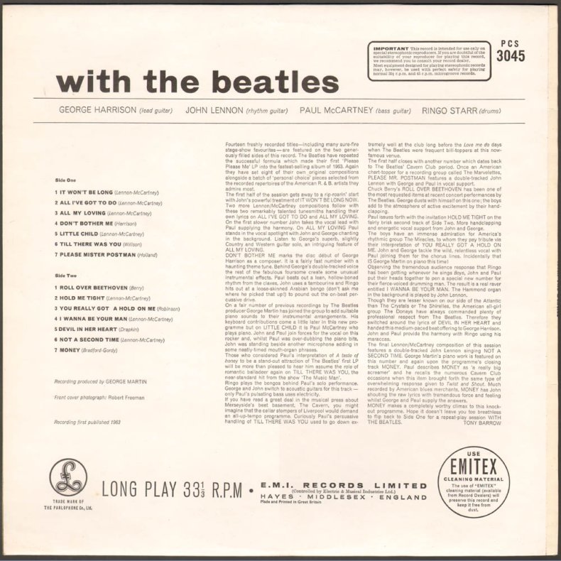 With the Beatles - Late 1970ies UK 'Two Box' Stereo Pressing