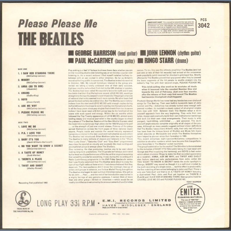 Please Please Me - Late 1970ies UK 'Two Box' Stereo Pressing