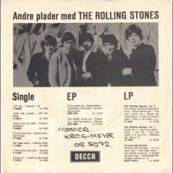 Tell Me b/w Honest I Do - Original Norwegian/Danish Issue