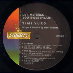 Let Me Call You Sweetheart - Original US Stereo Vinyl Issue