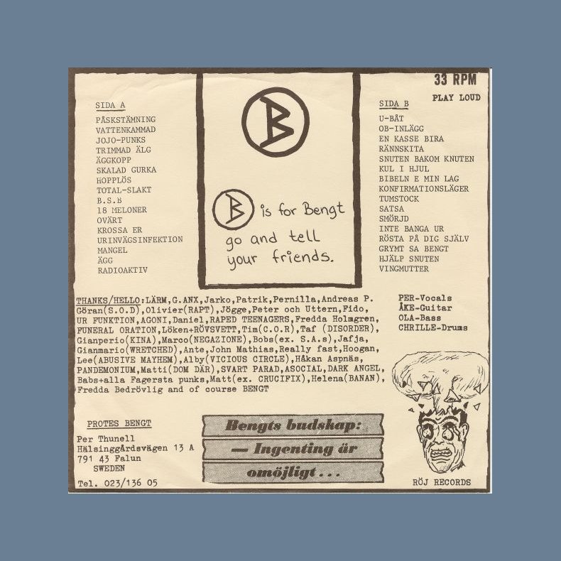 In Bengt We Trust - Original Swedish 1st Pressing