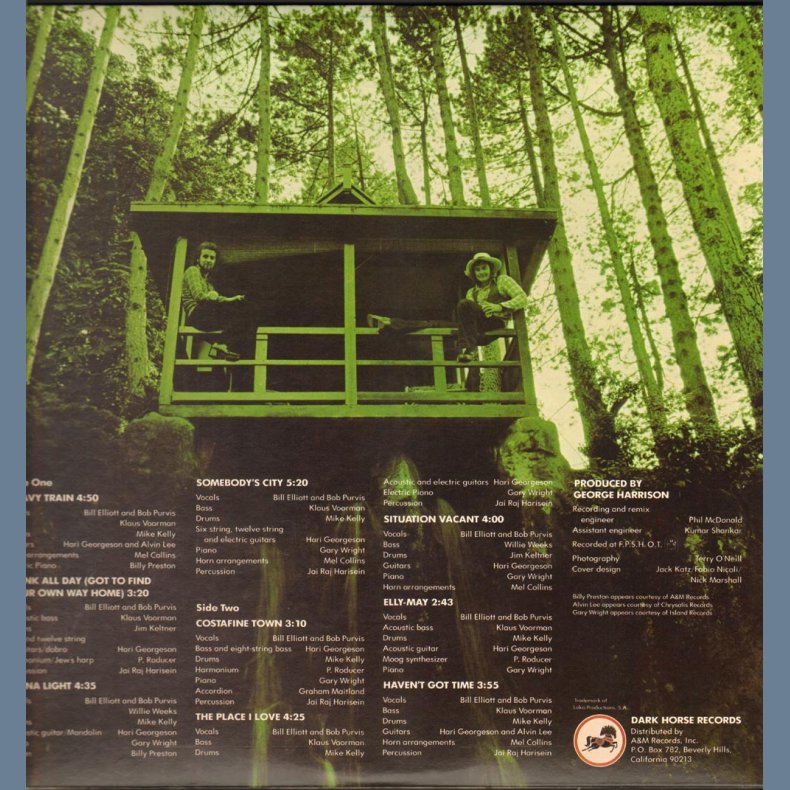 The place I love - Original 1974 US Dark Horse label 9-track LP