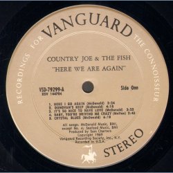 Here We Go Again - Original 1969 US Vanguard label 10-track Stereo LP