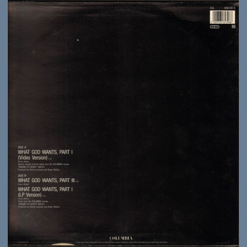 What God Want's Part 1 - 1992 Dutch 3-track 12" Single