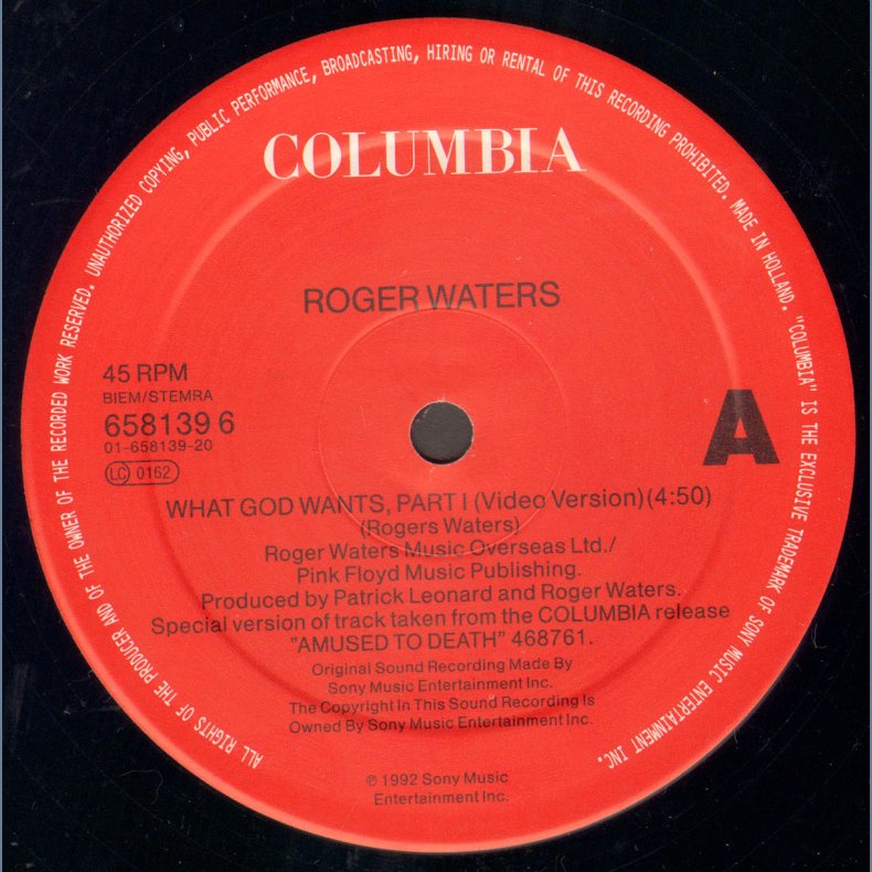 What God Want's Part 1 - 1992 Dutch 3-track 12" Single