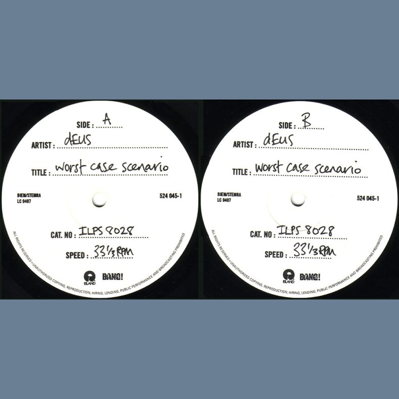 Worst Case Scenario - Limited edition Vinyl LP issue - Incl booklet, No postcard