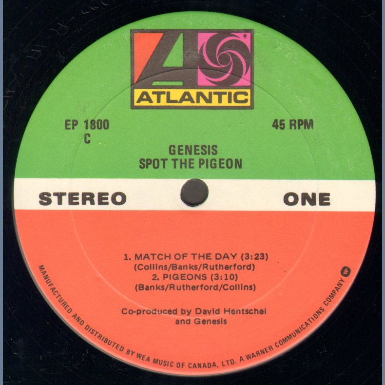 Spot The Pigeon - 1978 Canadian Black Vinyl 3-track 12"