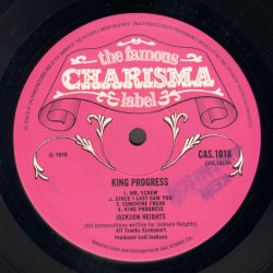 King Progress - Original UK Vinyl Issue