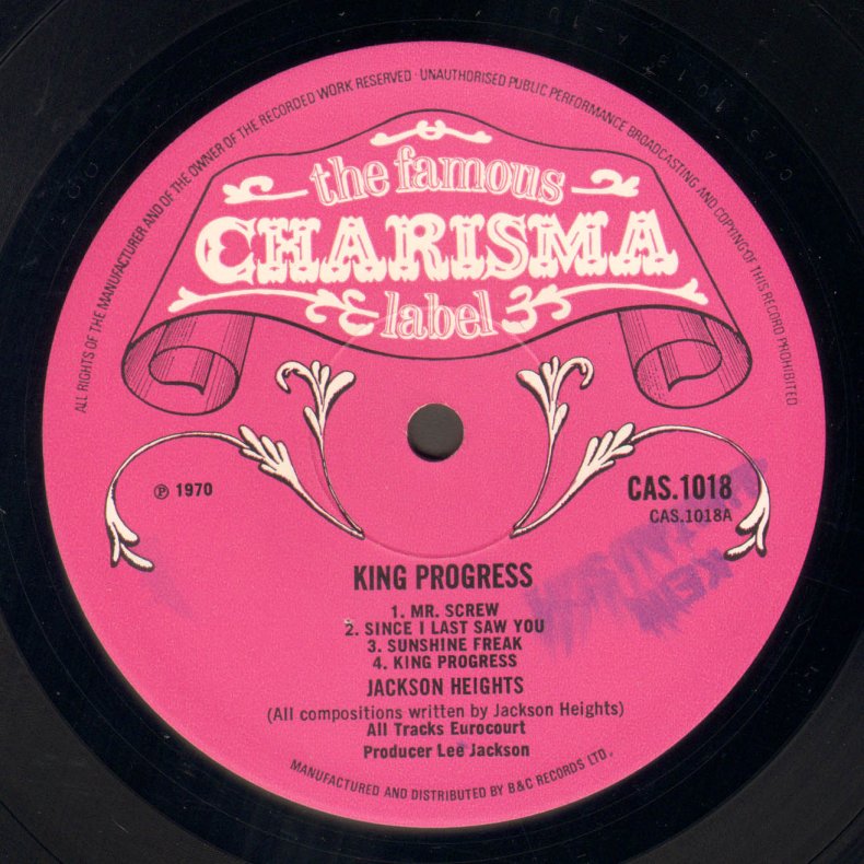 King Progress - Original UK Vinyl Issue