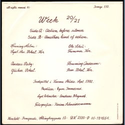 Action before silence b/w Another kind of action