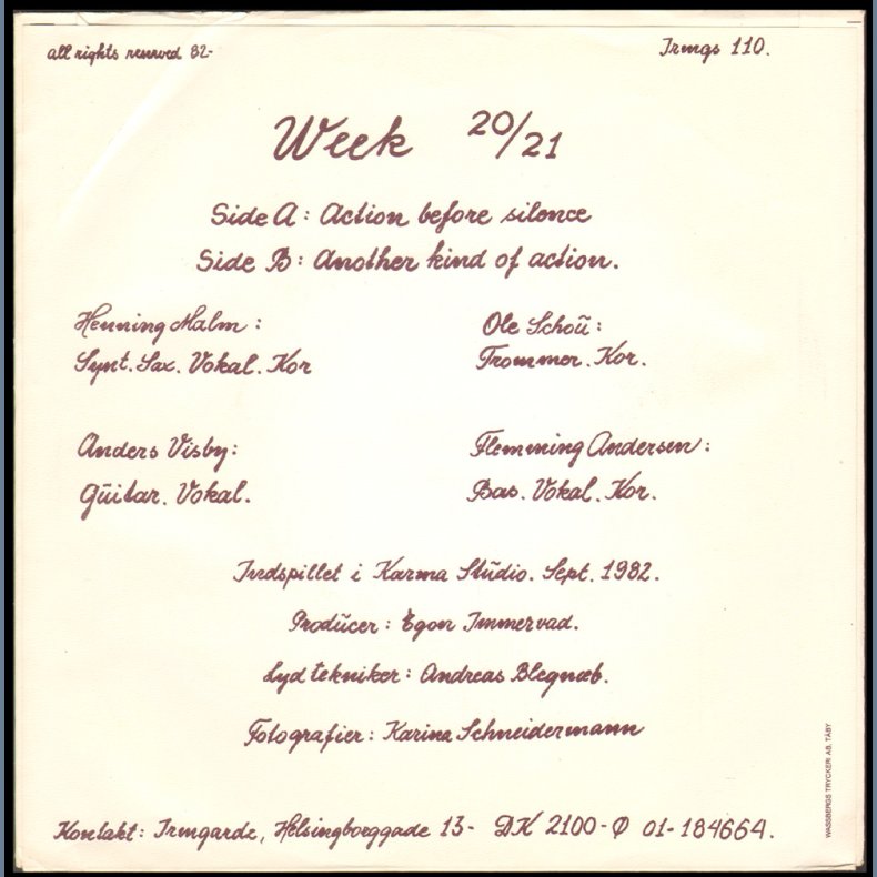 Action before silence b/w Another kind of action