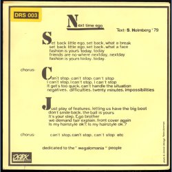 Next Time Ego - 1979 Swedish 2-track 7" Single