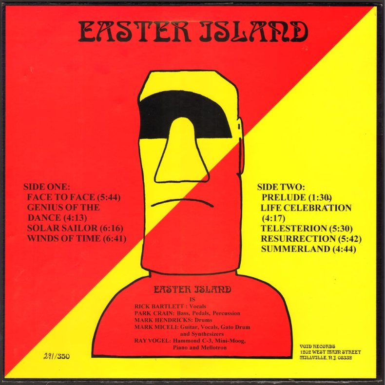 Easter Island - Limited Edition Numbered Coloured Vinyl LP Reissue