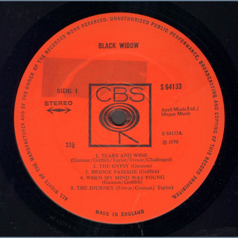 Black Widow - Original UK Vinyl Issue