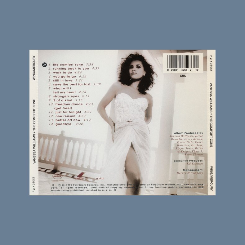 The Comfort Zone - 1991 US 14-track Full Album CD