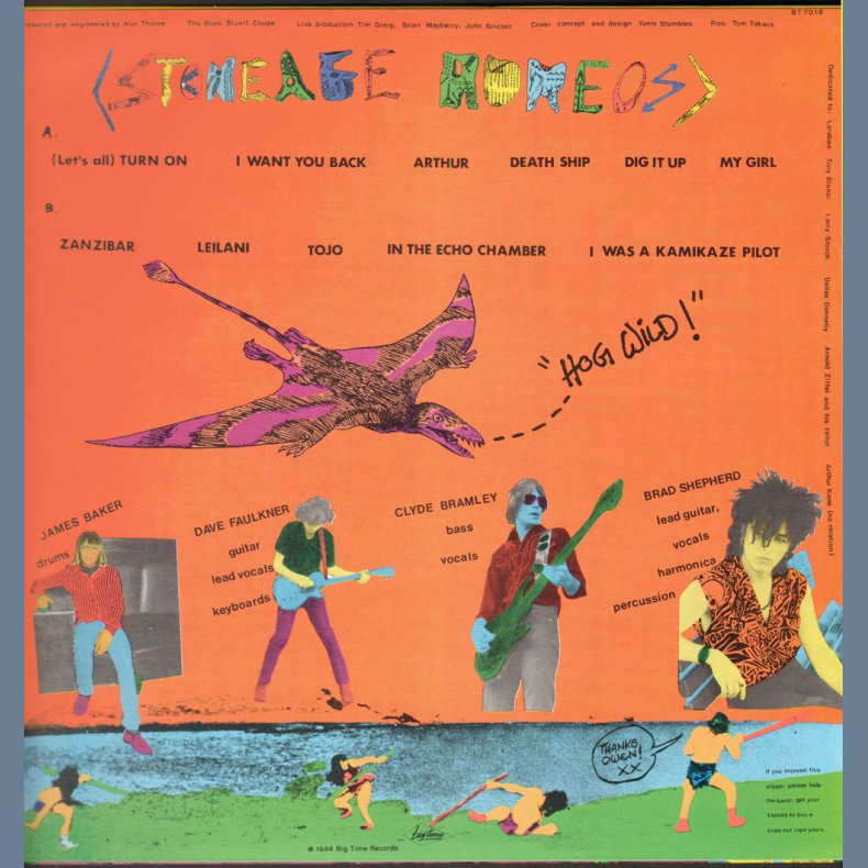 Stoneage Romeos - Australian Vinyl LP - Yellow Labels