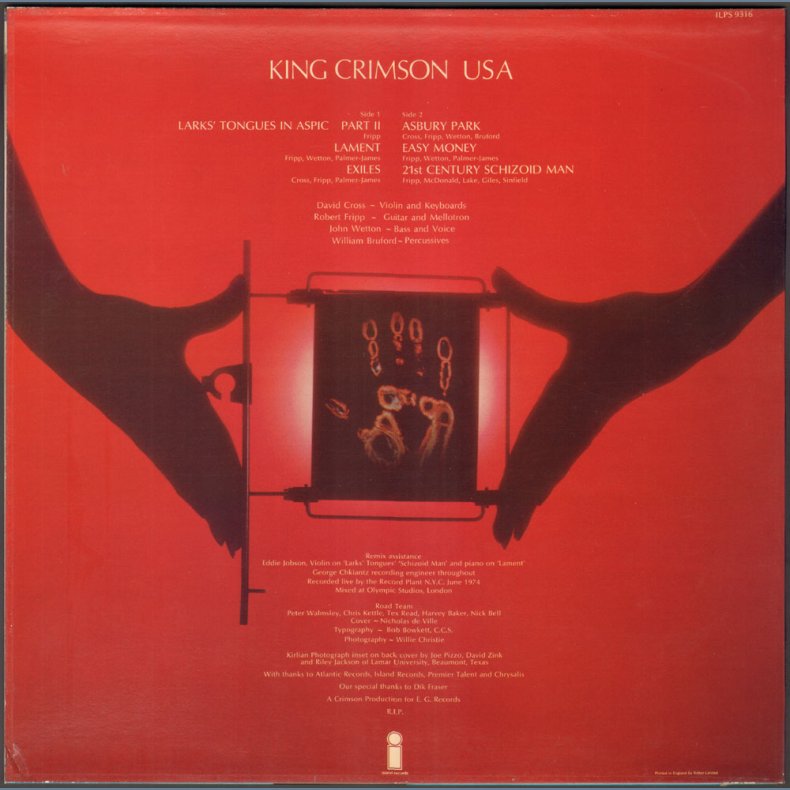 USA - Original UK 1st Issue, Pink Rim Palm Tree Labels, A/B-1 matrix endings