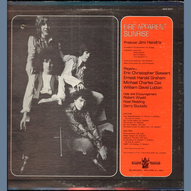 Sun Rise - Original US Stereo Vinyl Issue