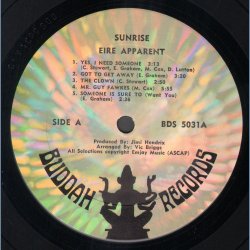 Sun Rise - Original US Stereo Vinyl Issue