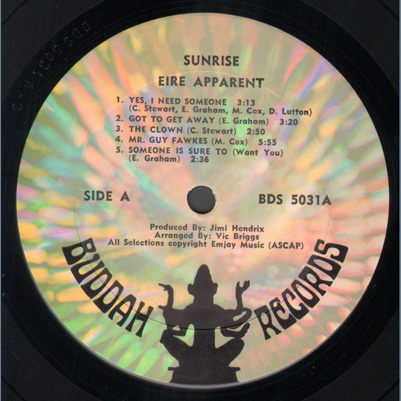 Sun Rise - Original US Stereo Vinyl Issue