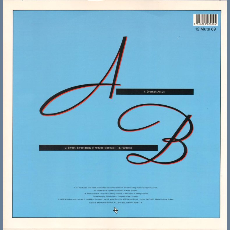 Drama - 1989 UK 3-track 12" Single