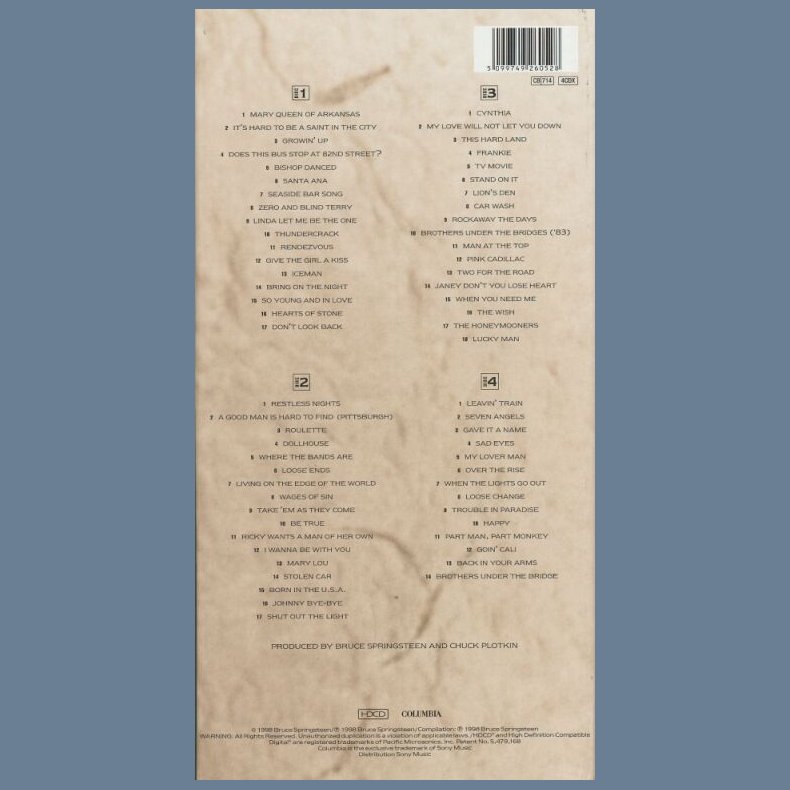 Tracks - 1998 European Columbia label Deluxe 66-track 4CD Box Set