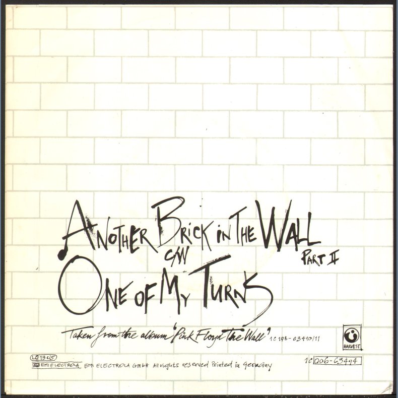 Another Brick In The Wall Part II b/w One Of My Turns - Original German 2-track 7"