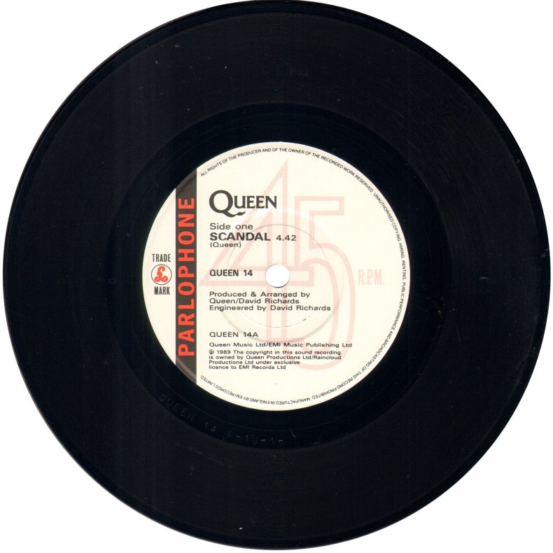 Scandal b/w My Life Has Been Saved - 1989 UK 2-track 7" Single