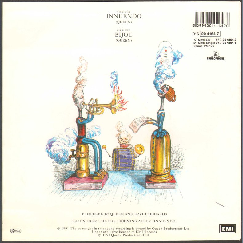 Innuendo b/w Bijou - 1991 German 2-track 7" Single