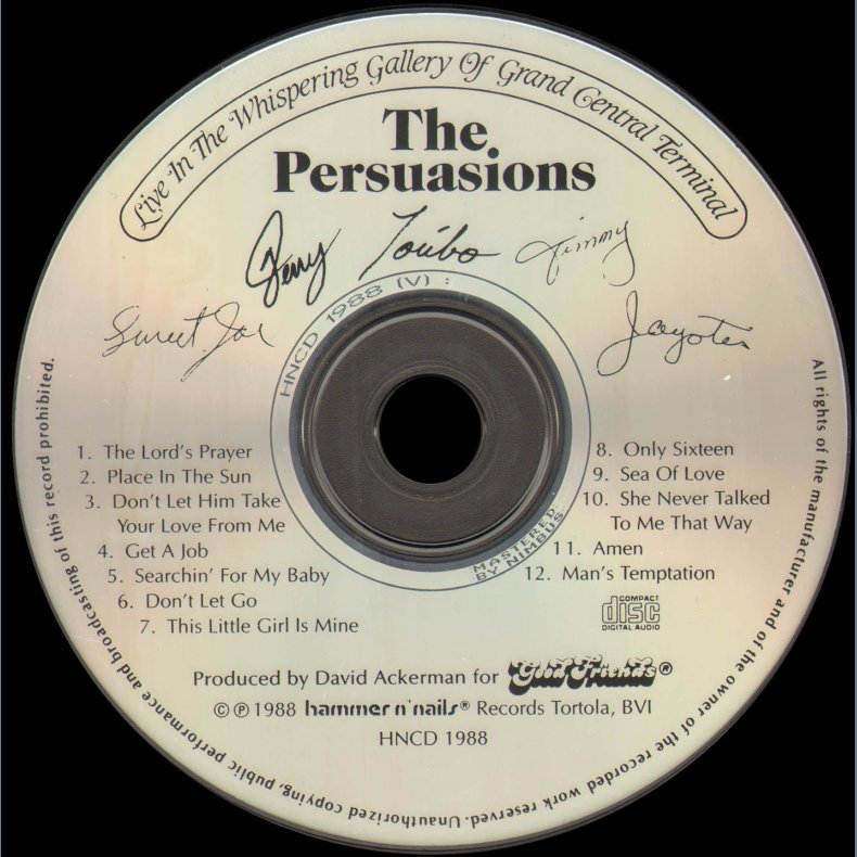 Live in the Whispering Gallery - 1988 US 12-track Full Album CD