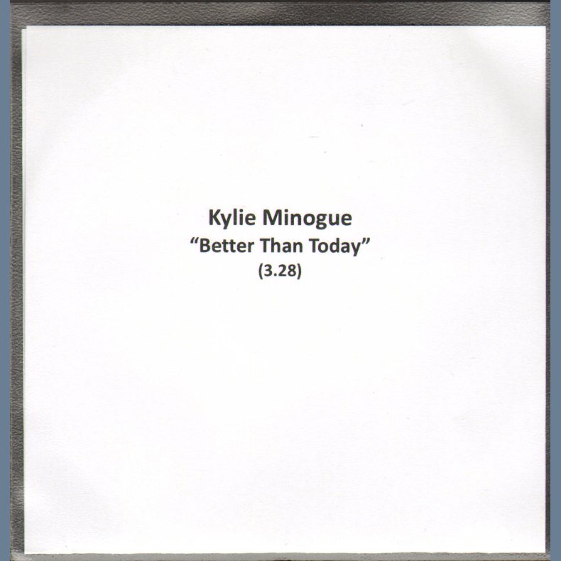 Better Than Today - Authentic 2010 1-track promotional CD-Acetate