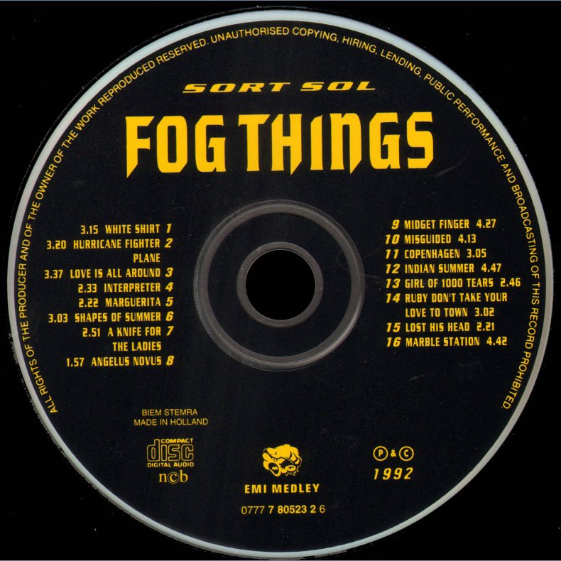Fog Things - 16-track Full Album CD