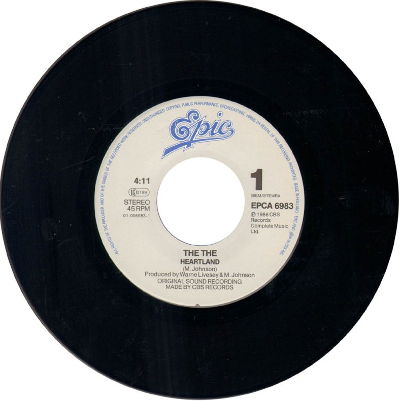 Heartland b/w Born In The New S.A. - Original Dutch 7" Vinyl Single