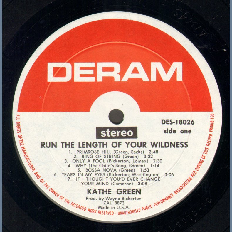 Run the Length of Your Wildness - Original 1969 US 14-track LP