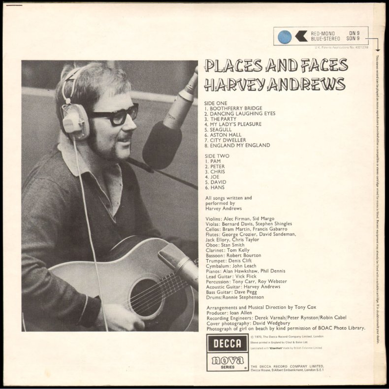 Places And Faces - Original UK Stereo Vinyl Issue