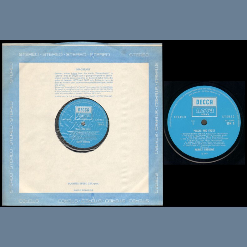 Places And Faces - Original UK Stereo Vinyl Issue