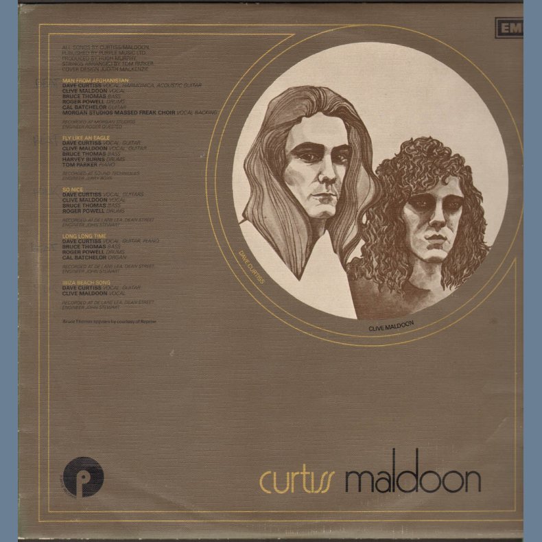 Curtiss Maldoon - Original UK 10-track Vinyl LP Issue