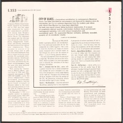 City Of Glass - Original 1952 US Capitol label 4-track 10" Issue